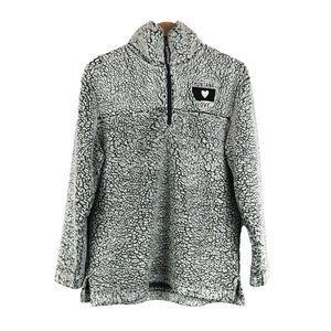 Boxercraft Women's Sherpa Grey Full Zip Sweater Montana Love S